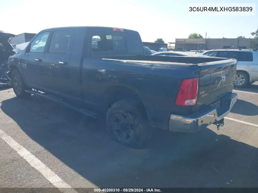 3C6UR4MLXHG583839 2017 Ram 2500 Slt Mega Cab 4X2 6'4 Box