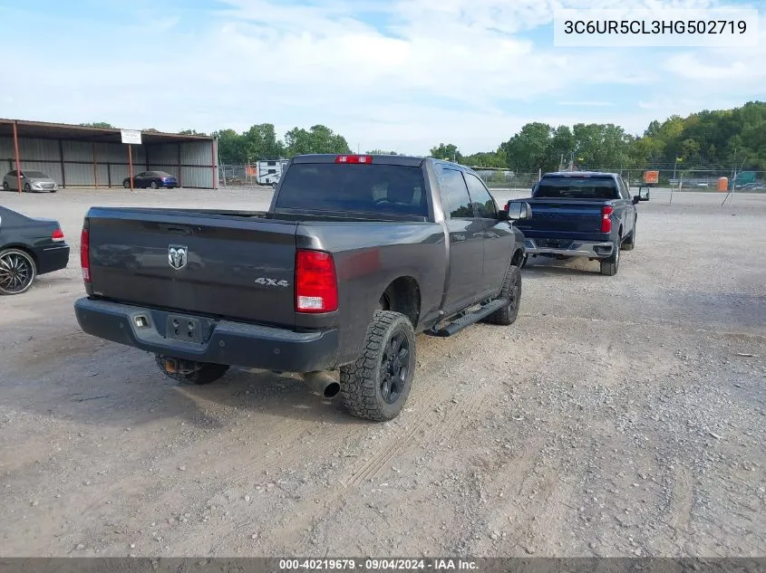 2017 Ram 2500 Tradesman 4X4 6'4 Box VIN: 3C6UR5CL3HG502719 Lot: 40219679