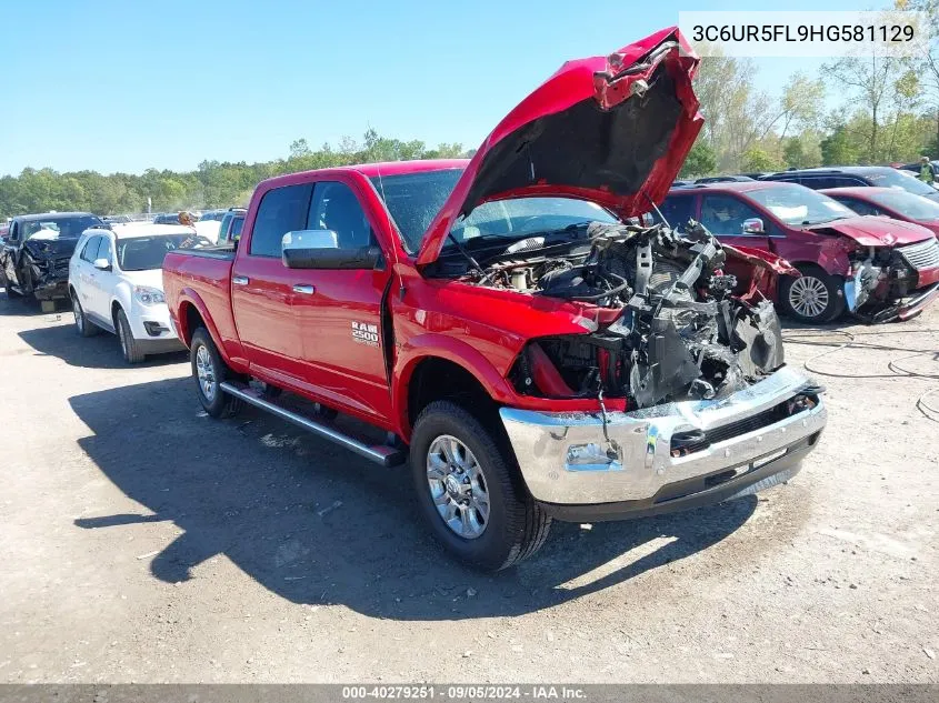 2017 Ram 2500 Laramie 4X4 6'4 Box VIN: 3C6UR5FL9HG581129 Lot: 40279251