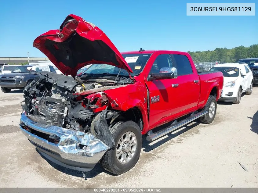 2017 Ram 2500 Laramie 4X4 6'4 Box VIN: 3C6UR5FL9HG581129 Lot: 40279251