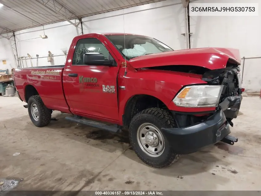 2017 Ram 2500 Tradesman Regular Cab 4X4 8' Box VIN: 3C6MR5AJ9HG530753 Lot: 40336157