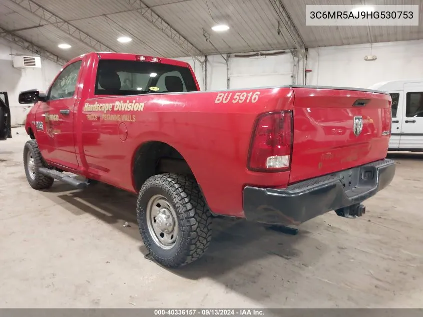 2017 Ram 2500 Tradesman Regular Cab 4X4 8' Box VIN: 3C6MR5AJ9HG530753 Lot: 40336157