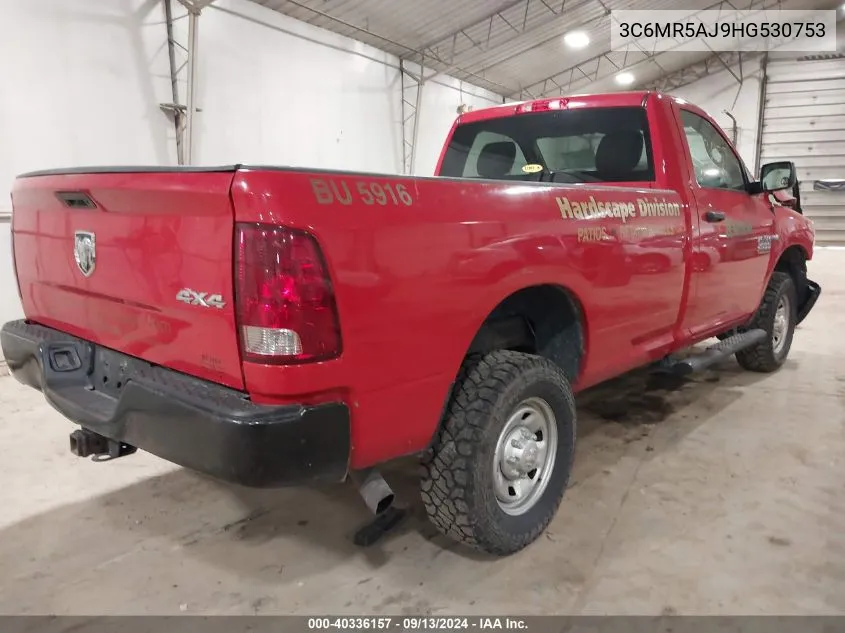 2017 Ram 2500 Tradesman Regular Cab 4X4 8' Box VIN: 3C6MR5AJ9HG530753 Lot: 40336157