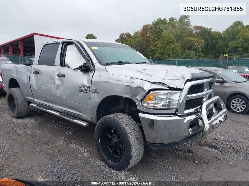 2017 Ram 2500 Tradesman 4X4 6'4 Box VIN: 3C6UR5CL2HG781855 Lot: 40341712