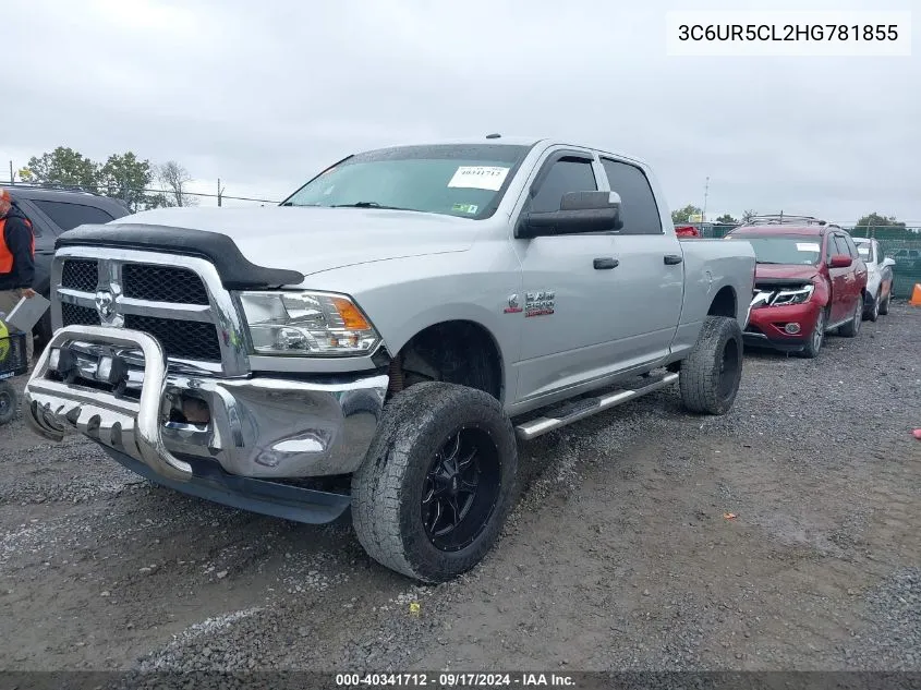 2017 Ram 2500 Tradesman 4X4 6'4 Box VIN: 3C6UR5CL2HG781855 Lot: 40341712