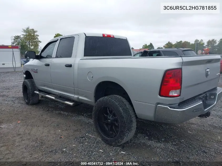 2017 Ram 2500 Tradesman 4X4 6'4 Box VIN: 3C6UR5CL2HG781855 Lot: 40341712