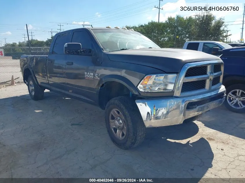 2017 Ram 2500 Tradesman 4X4 8' Box VIN: 3C6UR5HL4HG606760 Lot: 40452046