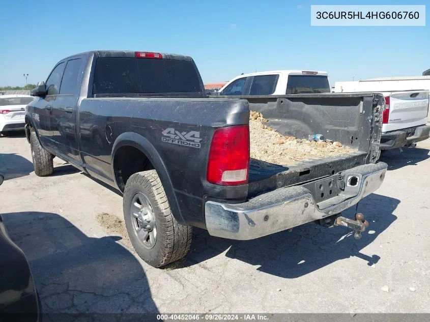 2017 Ram 2500 Tradesman 4X4 8' Box VIN: 3C6UR5HL4HG606760 Lot: 40452046