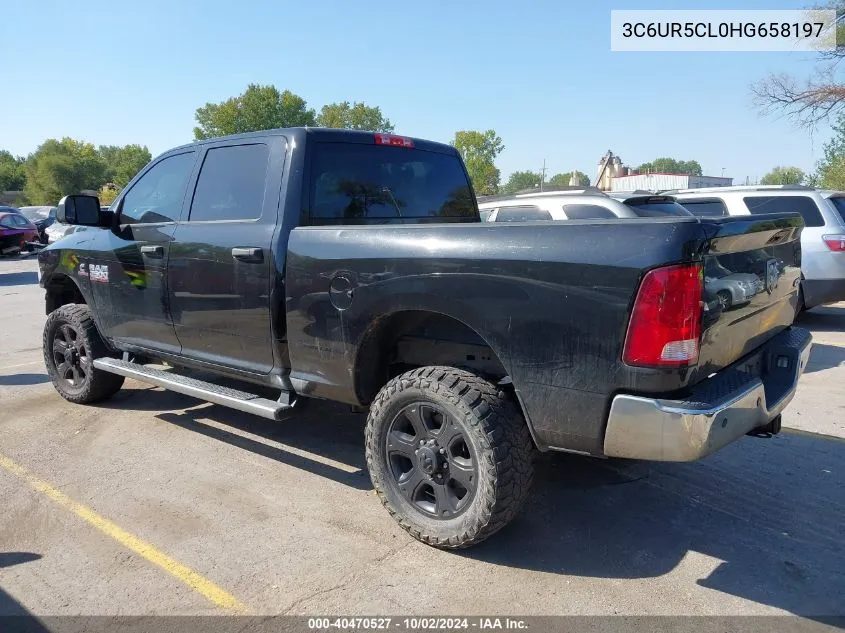 2017 Ram 2500 Tradesman 4X4 6'4 Box VIN: 3C6UR5CL0HG658197 Lot: 40470527