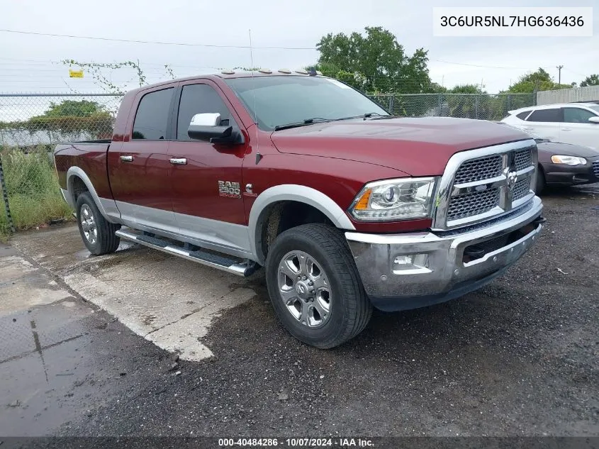 2017 Ram 2500 Laramie Mega Cab 4X4 6'4 Box VIN: 3C6UR5NL7HG636436 Lot: 40484286