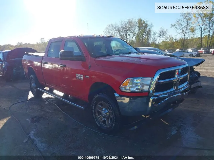 2017 Ram 2500 Tradesman 4X4 6'4 Box VIN: 3C6UR5CJ6HG693633 Lot: 40509779