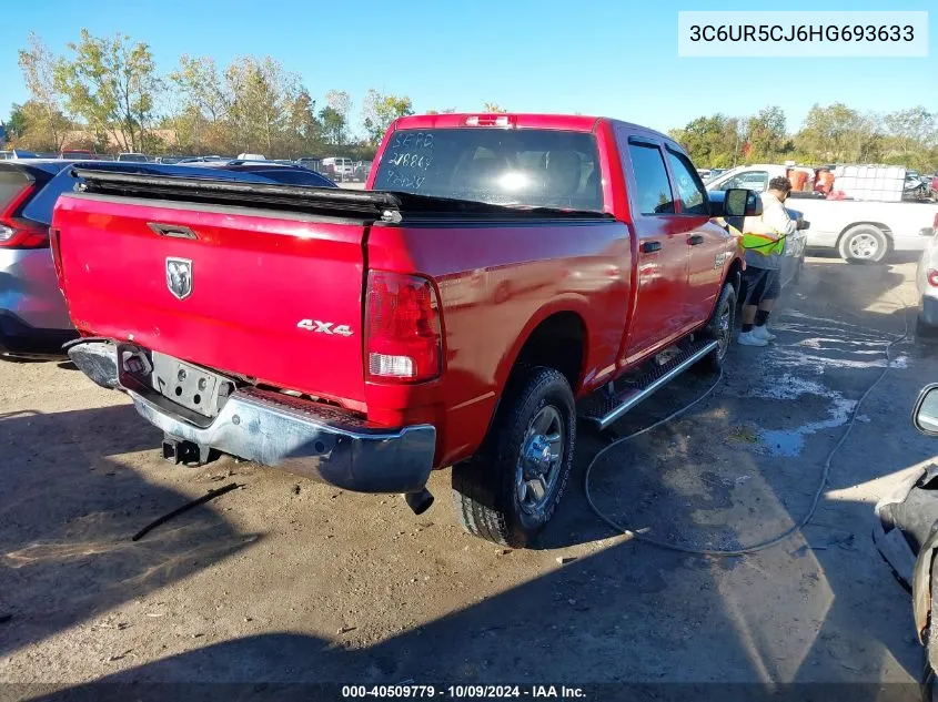 2017 Ram 2500 Tradesman 4X4 6'4 Box VIN: 3C6UR5CJ6HG693633 Lot: 40509779