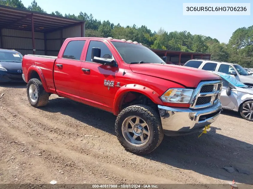 2017 Ram 2500 St VIN: 3C6UR5CL6HG706236 Lot: 40517988