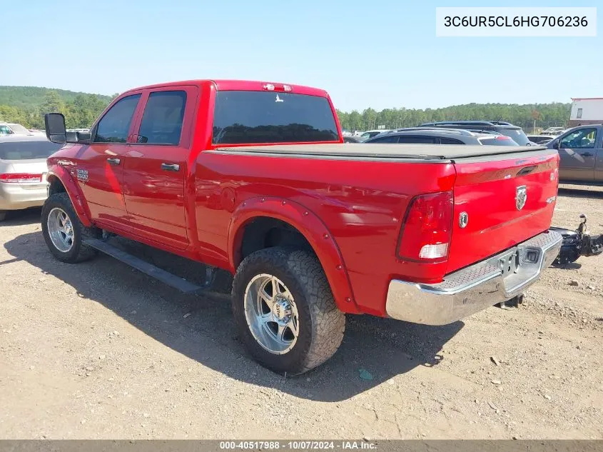 2017 Ram 2500 St VIN: 3C6UR5CL6HG706236 Lot: 40517988