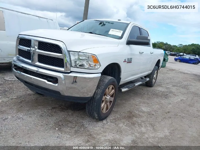 2017 Ram 2500 Slt 4X4 6'4 Box VIN: 3C6UR5DL6HG744015 Lot: 40555619