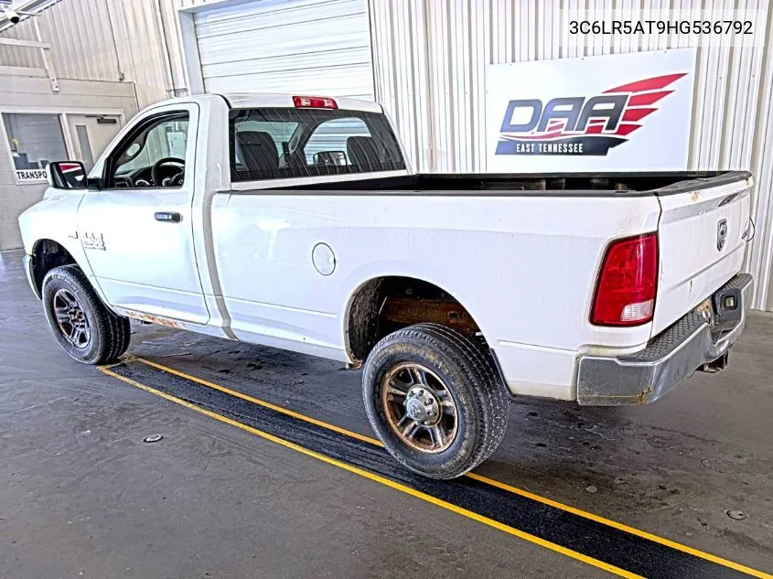 2017 Ram 2500 Tradesman 4X4 8' Box VIN: 3C6LR5AT9HG536792 Lot: 40639468