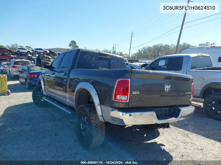 2017 Ram 2500 Laramie VIN: 3C6UR5FL1HG624510 Lot: 40680115