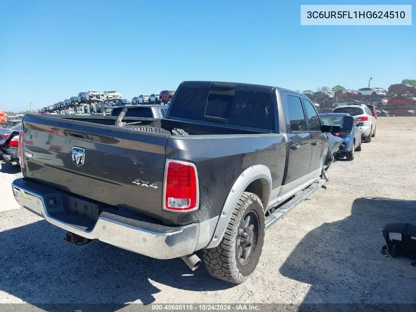 2017 Ram 2500 Laramie VIN: 3C6UR5FL1HG624510 Lot: 40680115