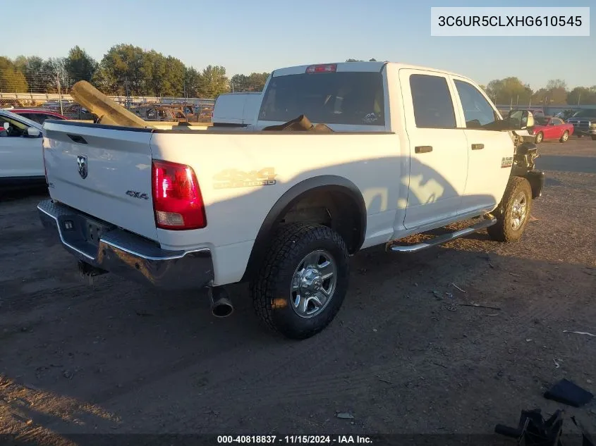 2017 Ram 2500 Tradesman 4X4 6'4 Box VIN: 3C6UR5CLXHG610545 Lot: 40818837