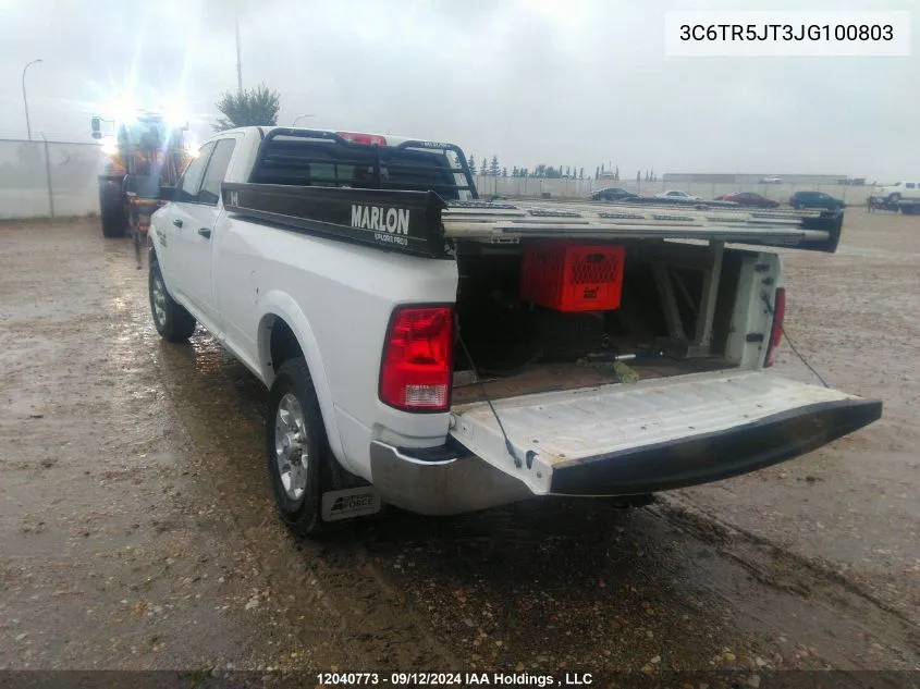 3C6TR5JT3JG100803 2018 Ram 2500 Slt