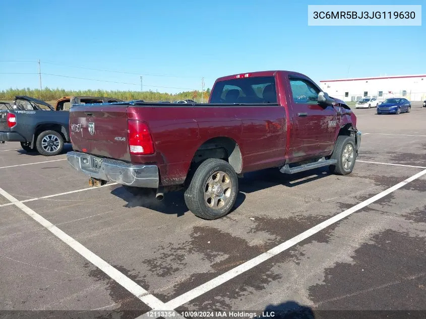 2018 Ram 2500 Slt VIN: 3C6MR5BJ3JG119630 Lot: 12113354