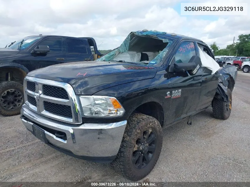 2018 Ram 2500 Tradesman 4X4 6'4 Box VIN: 3C6UR5CL2JG329118 Lot: 39673226