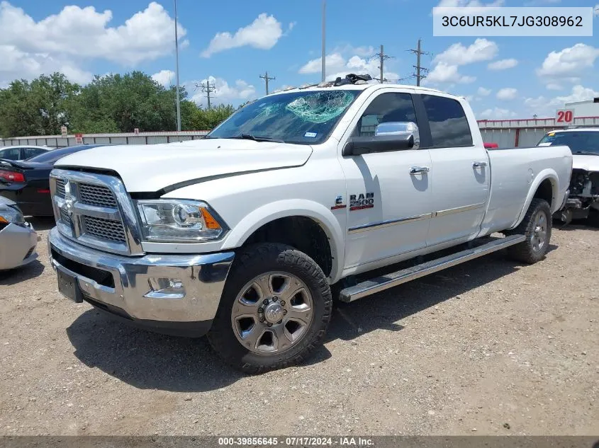 2018 Ram 2500 Laramie 4X4 8' Box VIN: 3C6UR5KL7JG308962 Lot: 39856645