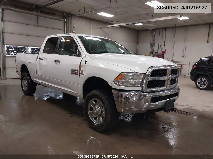 2018 Ram 2500 Slt 4X4 6'4 Box VIN: 3C6UR5DL4JG215927 Lot: 39858735