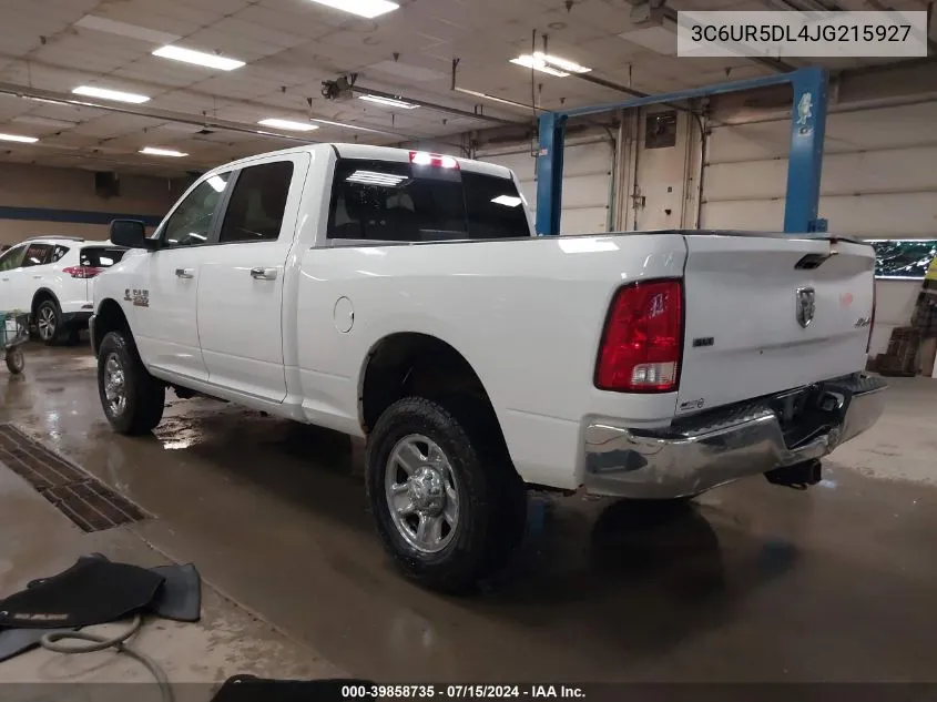 3C6UR5DL4JG215927 2018 Ram 2500 Slt 4X4 6'4 Box