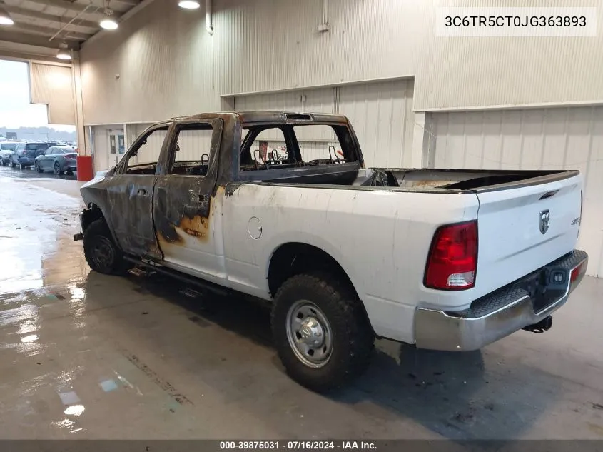 3C6TR5CT0JG363893 2018 Ram 2500 Tradesman 4X4 6'4 Box