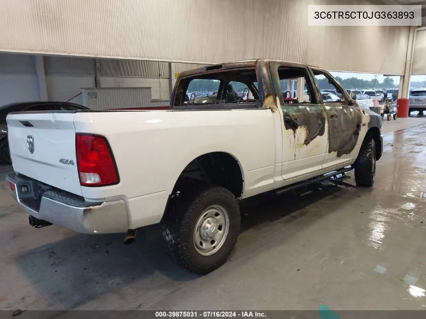 3C6TR5CT0JG363893 2018 Ram 2500 Tradesman 4X4 6'4 Box