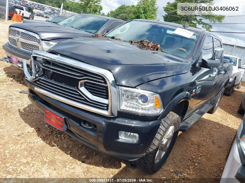 3C6UR5GL0JG406062 2018 Ram 2500 Longhorn 4X4 6'4 Box