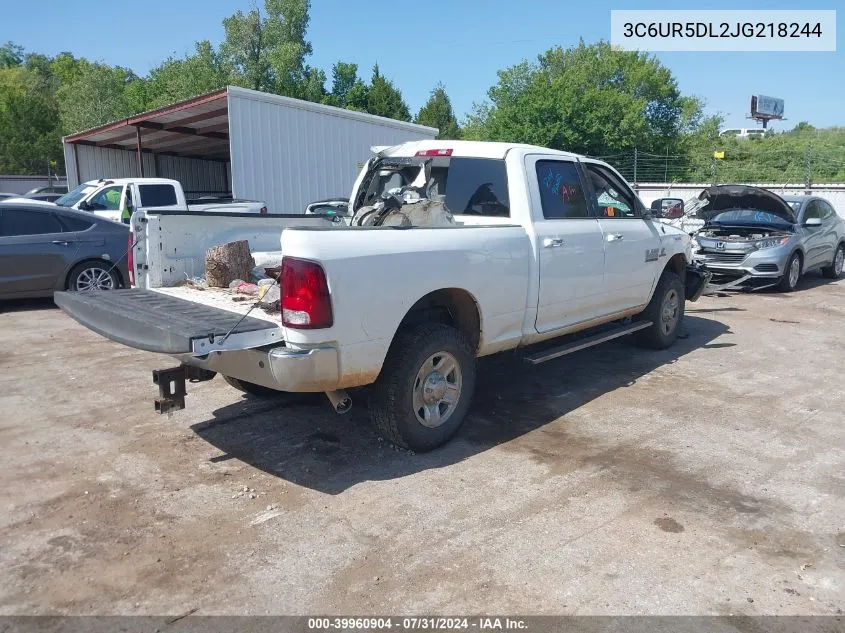 3C6UR5DL2JG218244 2018 Ram 2500 Slt 4X4 6'4 Box