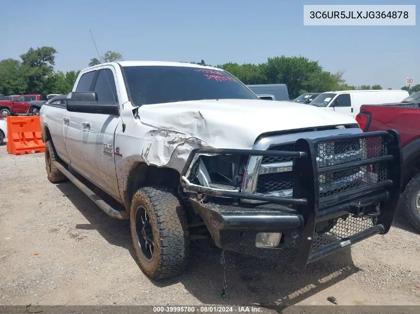 2018 Ram 2500 Slt 4X4 8' Box VIN: 3C6UR5JLXJG364878 Lot: 39995780