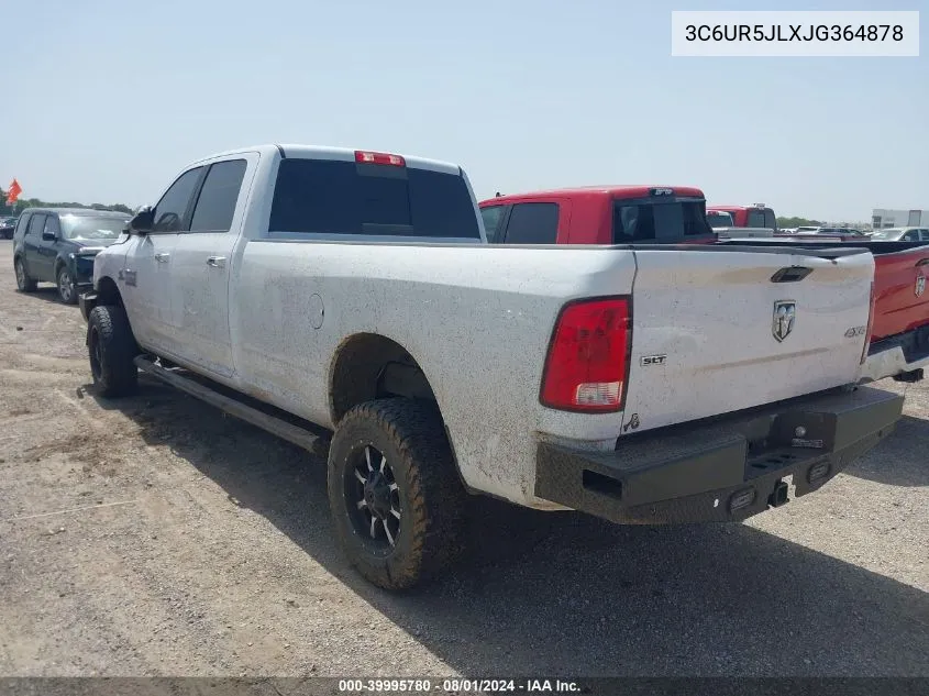 3C6UR5JLXJG364878 2018 Ram 2500 Slt 4X4 8' Box