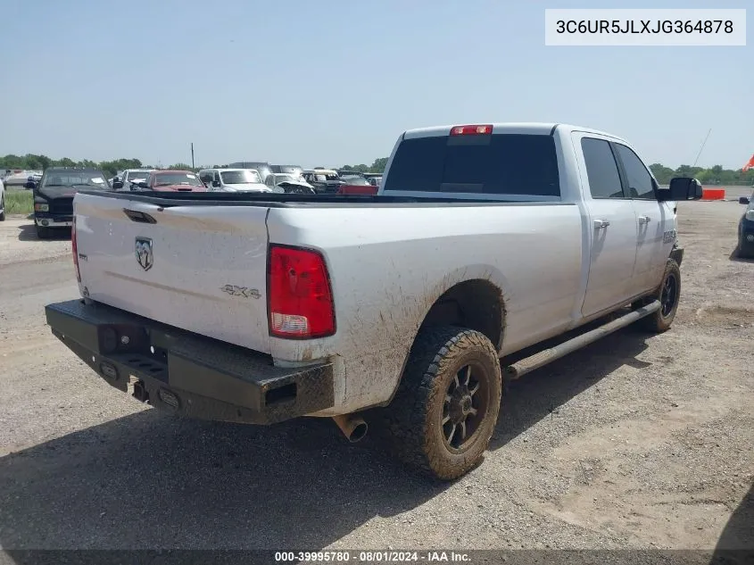 2018 Ram 2500 Slt 4X4 8' Box VIN: 3C6UR5JLXJG364878 Lot: 39995780