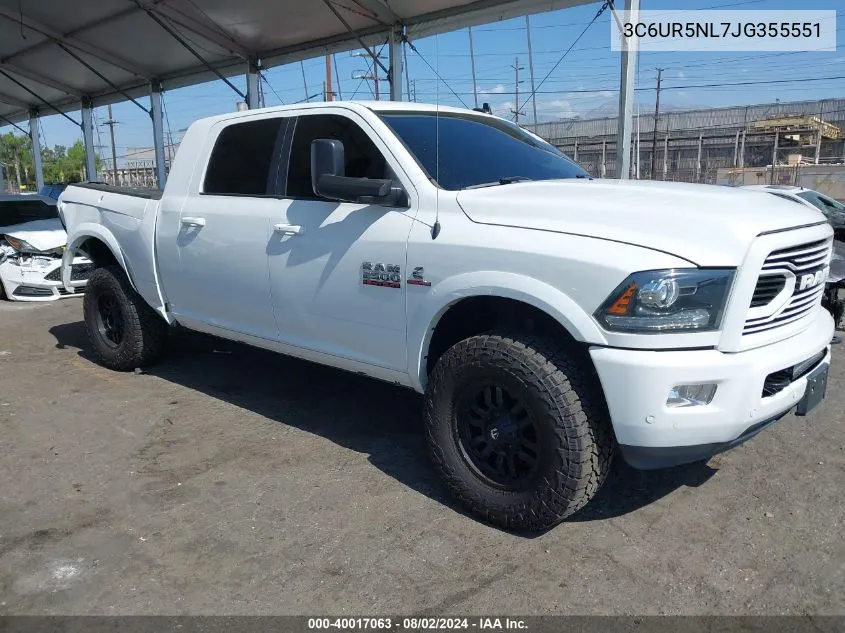 3C6UR5NL7JG355551 2018 Ram 2500 Laramie Mega Cab 4X4 6'4 Box