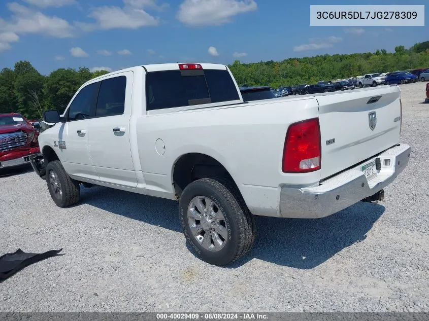 3C6UR5DL7JG278309 2018 Ram 2500 Slt 4X4 6'4 Box