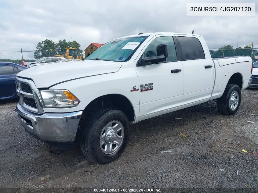 2018 Ram 2500 Tradesman 4X4 6'4 Box VIN: 3C6UR5CL4JG207120 Lot: 40124581