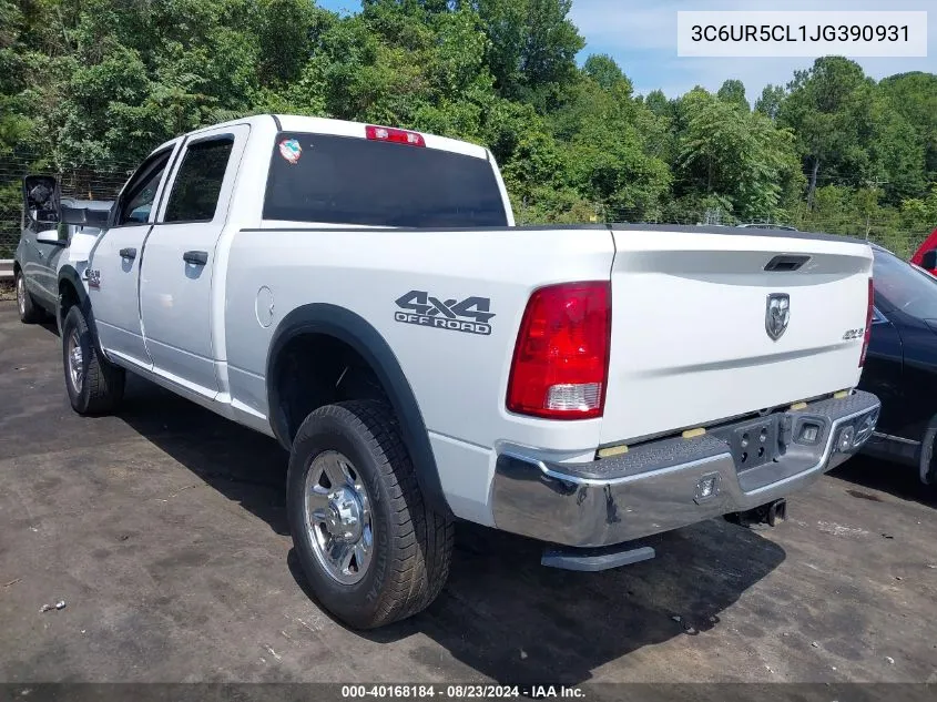 2018 Ram 2500 Tradesman 4X4 6'4 Box VIN: 3C6UR5CL1JG390931 Lot: 40168184