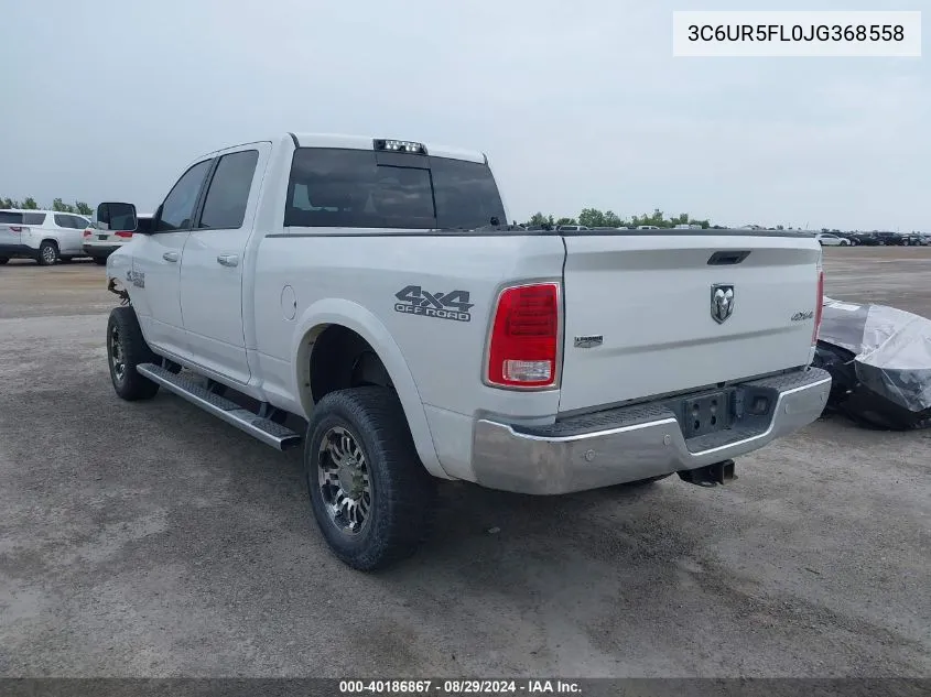 3C6UR5FL0JG368558 2018 Ram 2500 Laramie 4X4 6'4 Box