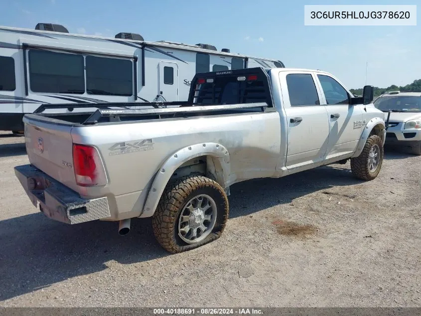 2018 Ram 2500 Tradesman 4X4 8' Box VIN: 3C6UR5HL0JG378620 Lot: 40188691