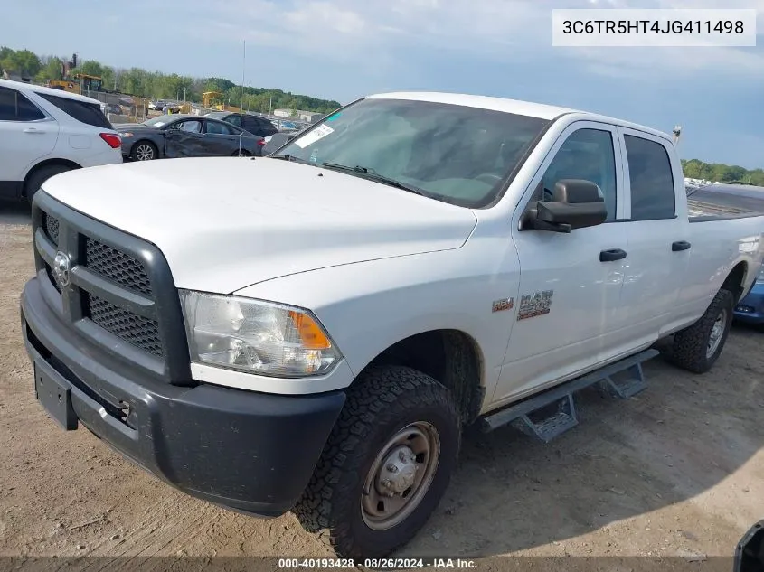 2018 Ram 2500 Tradesman 4X4 8' Box VIN: 3C6TR5HT4JG411498 Lot: 40193428