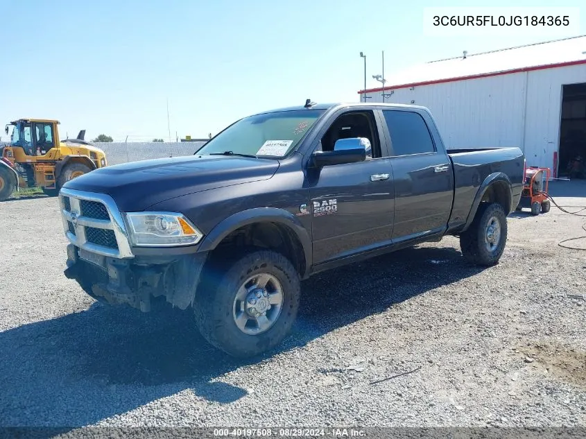 3C6UR5FL0JG184365 2018 Ram 2500 Laramie 4X4 6'4 Box