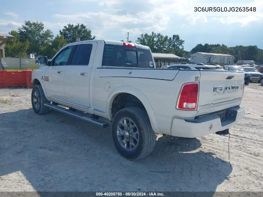 3C6UR5GL0JG263548 2018 Ram 2500 Limited 4X4 6'4 Box