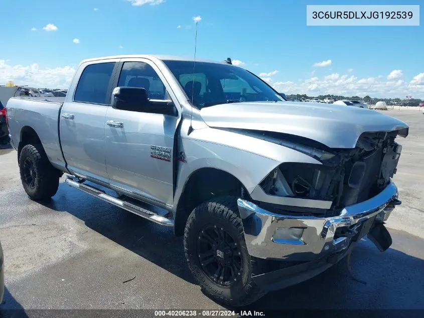 2018 Ram 2500 Slt 4X4 6'4 Box VIN: 3C6UR5DLXJG192539 Lot: 40206238