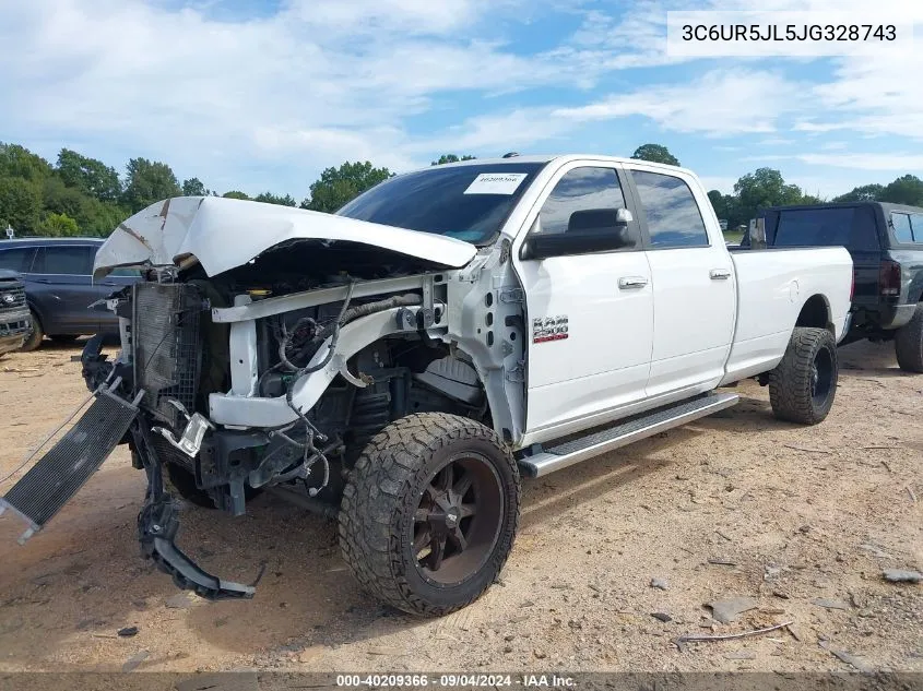 2018 Ram 2500 Big Horn 4X4 8' Box VIN: 3C6UR5JL5JG328743 Lot: 40209366