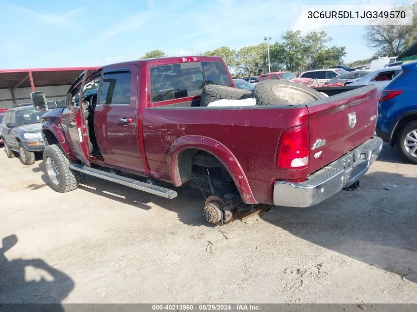 2018 Ram 2500 Big Horn 4X4 6'4 Box VIN: 3C6UR5DL1JG349570 Lot: 40213960