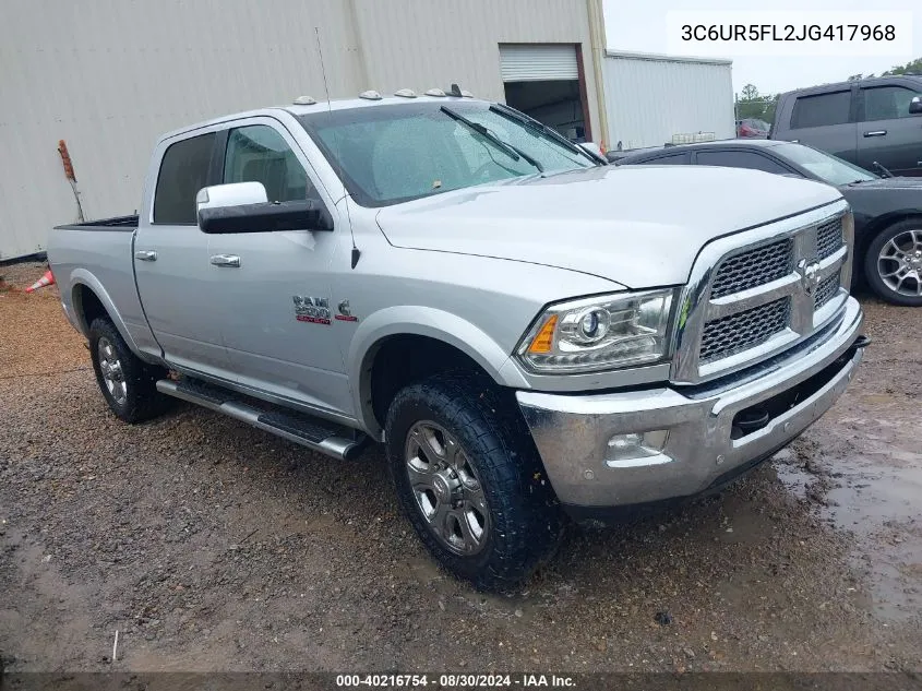 3C6UR5FL2JG417968 2018 Ram 2500 Laramie 4X4 6'4 Box