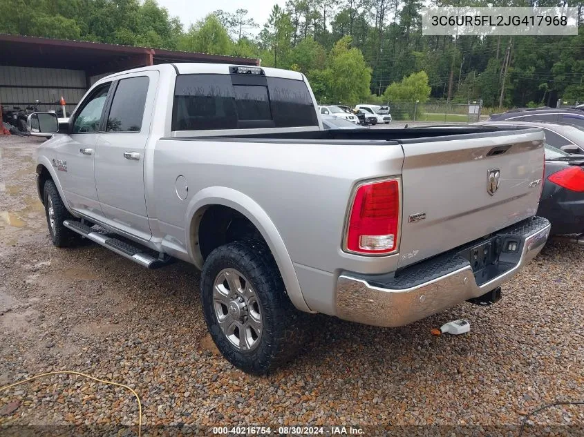 3C6UR5FL2JG417968 2018 Ram 2500 Laramie 4X4 6'4 Box